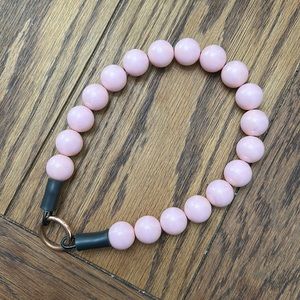 Baby pink dog collar